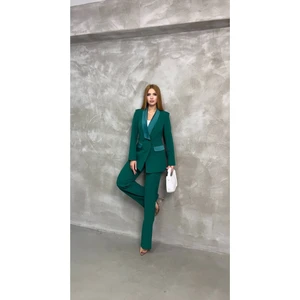 Blazer Ceket Pantolon Takım Çift Cepli