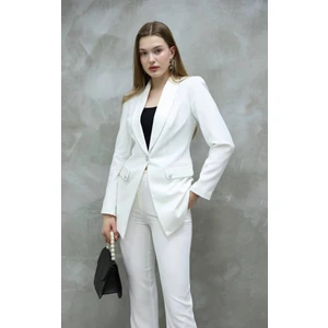 Blazer-Ceket-Pantolon-Alt Üst Takım Tek Düğmeli Cepli