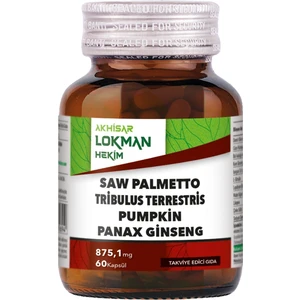 Akhisar Lokman Hekim Saw Palmetto Cüce Palmiye, Tribulus Terrestris - Demir Dikeni, Kabak Çekirdeği Tohumu, Panax Ginseng