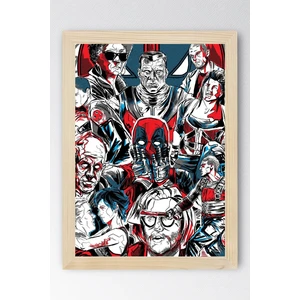 Deadpool Çerçeveli Tablo - Marvel Film Poster Tablo