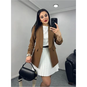 Kadın Kolu Büzgülü Blazer Ceket