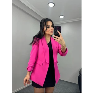 Kadın Kolu Büzgülü Blazer Ceket