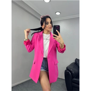 Kadın Tek Düğmeli Blazer Ceket