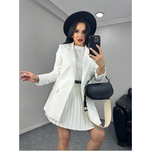 Kadın Tek Düğmeli Blazer Ceket
