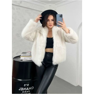 Premium Kadın Yakalı Ithal Suni Kısa Kürk