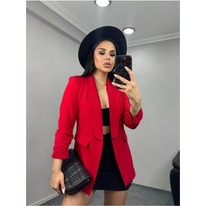 Kadın Kolu Büzgülü Blazer Ceket