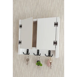 HKM Ticaret 35 x 40  cm  Düz Desenli Beyaz Geniş Dekoratif Sigorta Saklama Kutusu! Anahtarlıklı Sigorta Kutusu! Elektrik Pano Düzenleyici!