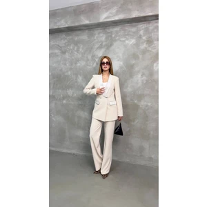 Blazer Ceket Pantolon Takım Çift Cepli