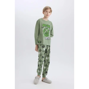 Erkek Çocuk Xbox Pijama Takımı Uzun Kollu Üst Beli Lastikli Uzun Alt