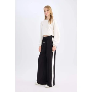 Coool Wide Leg Geniş Bol Paça Eşofman Altı Geniş Paça Beli Lastikli Bağcıklı Şeritli D4764AX24AU