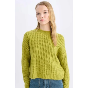 Coool Oversize Geniş Kalıp Bisiklet Yaka Triko Kazak V1811AZ24CW