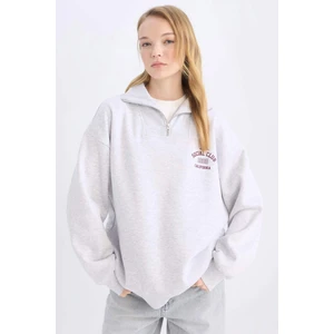 Coool Oversize Geniş Kalıp Basic Düz Sweatshirt E2433AX24WN