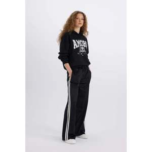 Wide Leg Geniş Paça Beli Lastikli Cepli Uzun Boy Eşofman Altı D9899AX24WN