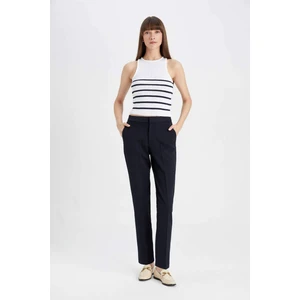 Klasik Chino Kumaş Pantolon Normal Bel Basic Düz Cepli Bilek Boy C1429AX24AU