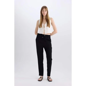 Belmando Harem Kumaş Pantolon Cepli Normal Bel Basic Düz Paça L3164AZ24SM