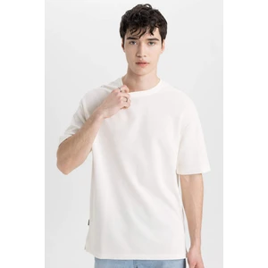 Comfort Regular Fit Rahat Kesim Bisiklet Yaka Kısa Kollu Ağır Kumaş Basic Düz Tişört B4444AX24SP