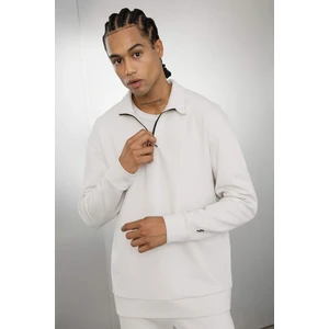 DeFactoFit Standart Fit Dik Yaka Fermuarlı Sporcu Sweatshirt D2022AX24AU