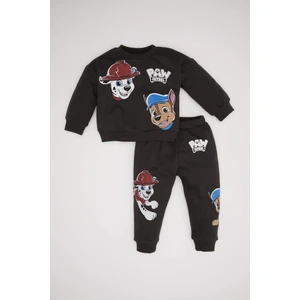 Erkek Bebek 2'li Takım Paw Patrol Bisiklet Yaka Sweatshirt Beli Lastikli Jogger Eşofman Altı D1889A524AU