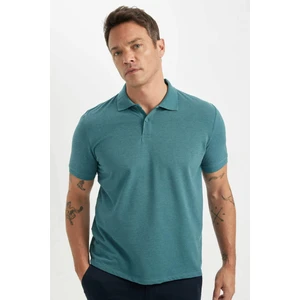 Regular Fit Kısa Kollu Basic Düz Polo Tişört T0126AZ24SM