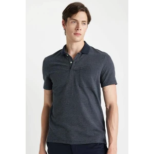 Slim Fit Dar Kesim Basic Düz Kısa Kollu Polo Tişört D0031AX24SM