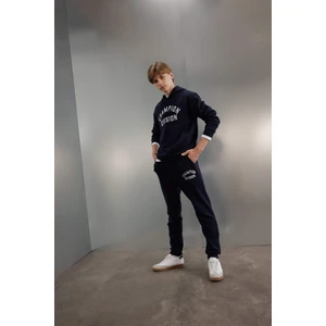 Erkek Çocuk 2'li Takım Kapüşonlu Baskılı Sweatshirt Üst Jogger Eşofman Altı C8317A824AU