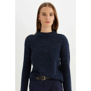 Regular Fit Yumuşak Dokulu Bisiklet Yaka Triko Kazak C9075AX24WN
