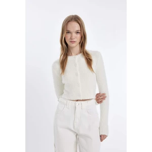 Coool Slim Fit Dar Kesim Bisiklet Yaka Triko Hırka Z9318AZ24WN