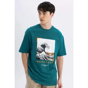 Art Hokusai Comfort Regular Fit Rahat Kalıp Bisiklet Yaka Kısa Kollu Tişört B8816AX24SM