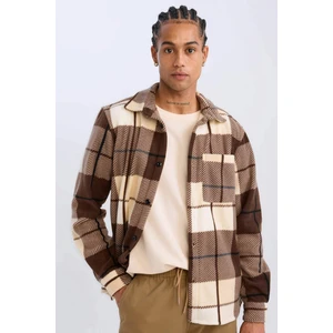 Regular Fit Kareli Polar Uzun Kollu Gömlek V2767AZ24WN
