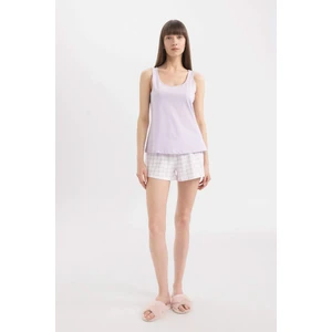 Fall in Love Pijama Takımı Askılı Üst Desenli Şort Alt C7898AX24HS