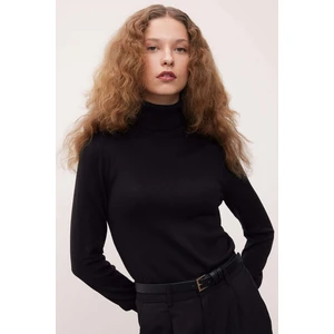 Regular Fit Yumuşak Dokulu Balıkçı Yaka Basic Düz Triko Kazak H1651AZ24WN