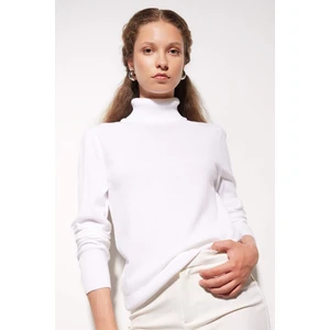 Regular Fit Yumuşak Dokulu Balıkçı Yaka Basic Düz Triko Kazak H1651AZ24WN