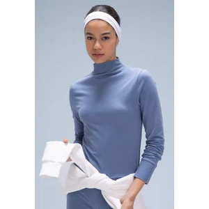 DeFactoFit Slim Fit Dar Kesim Dik Yaka Uzun Kollu Tişört C5274AX24SP