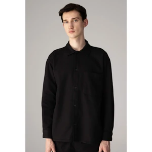 Oversize Geniş Kalıp Polo Yaka Waffle Uzun Kollu Gömlek C2841AX24SP