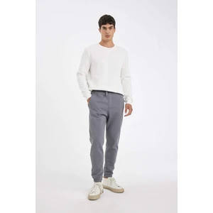 Jogger Eşofman Altı Standart Fit Basic Düz Beli Bağcıklı Lastikli Paça Cepli A6468AX24SP