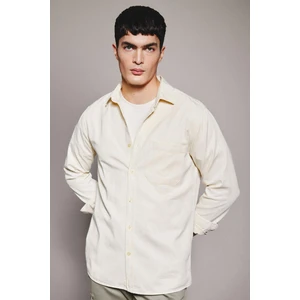 Regular Fit Polo Yaka Pamuklu Uzun Kollu Gömlek B4140AX24SP