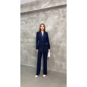 Blazer Ceket Pantolon Takım Çift Cepli