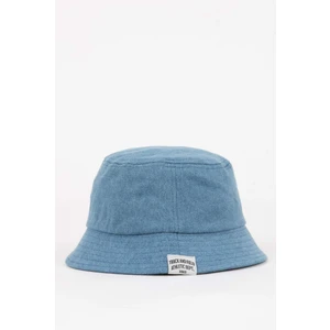 Erkek Çocuk Etiket Baskılı Jean Bucket Şapka B7890A824SM
