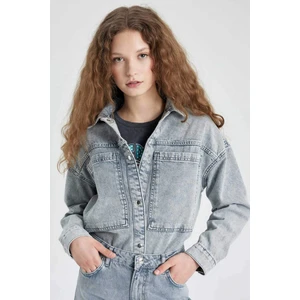 Cepli Çıtçıtlı Jean Gömlek Ceket B9315AX24SP
