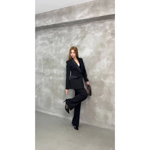 Blazer Ceket Pantolon Takım Çift Cepli