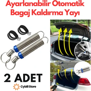 Ayarlanabilir Otomatik Bagaj Yayı 2 Adet Bagaj Kapağı Kaldırma Yayı