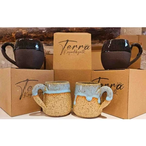 El Yapımı Tasarım Seramik Kupa