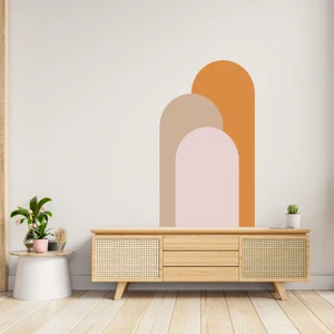 Bizden Alınır Boho Bohem Tarz Oval 3 Renk Duvar Sticker