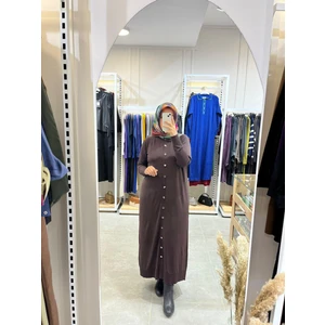 Nurcan Çetin Merserize Hırka 024 Kahve