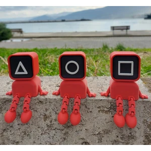 Squid Game3 Lü Oturan Figür Set