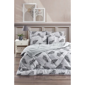 Yılmaz Tekstil Denizli Çift Kişilik Yorgan 2 Yastık Kılıfı | Çeyiz Seti  | Çeyiz Takımı | Gri Tüy