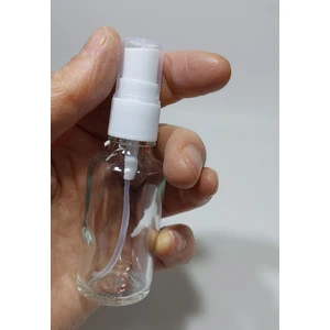 3 Adet 20 ml Cam Yeniden Doldurulabilir Sprey Kolonya Boş Parfüm Şişesi Beyaz Renk Kapaklı
