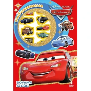 Disney Pixar Arabalar   Star Simli Çıkartmalı Boyama Kitabı