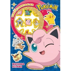 Pokemon   Star Simli Çıkartmalı Boyama Kitabı