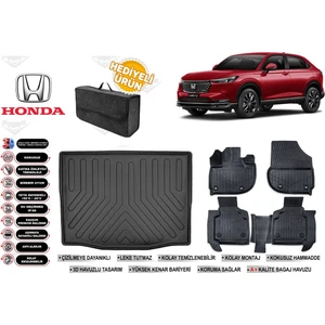 Ko Kaliteoto Honda Hrv 2025 Model Bagaj Havuzu+Paspas Seti Profesyonel Serisi Hediyeli